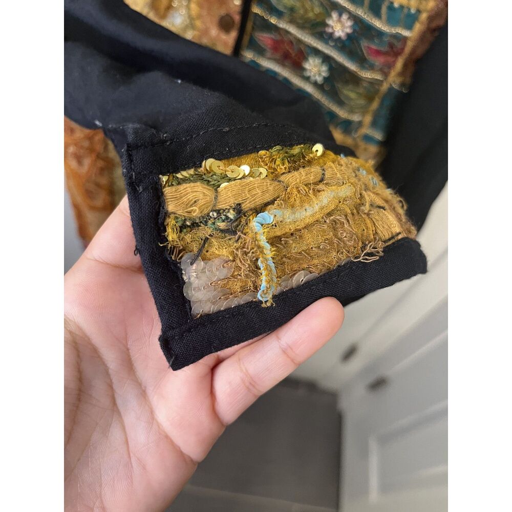 Vintage Marisol Beaded Patchwork Embroidered Tape… - image 6